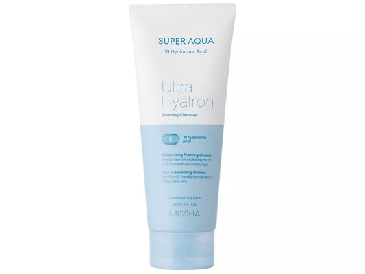 MISSHA SUPER AQUA Ultra Hyalon Foaming Cleanser – Hydratační čistící pěna
