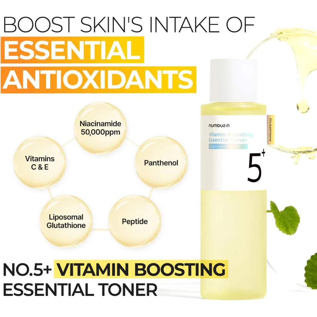 NUMBUZIN No.5 Vitamin Boosting Essence Toner 200ml - Vitamínová tonerová esence