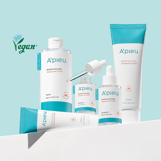 A'PIEU Madecassoside Tetrasome Cica Ampoule 30ML - Hydratační a zklidňující pleťové sérum s pupečníkem asijským