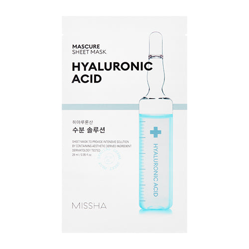 MISSHA Mascure Hydra Solution Sheet Mask (Hyalurin Acid) 22g– Hydratační plátýnková maska