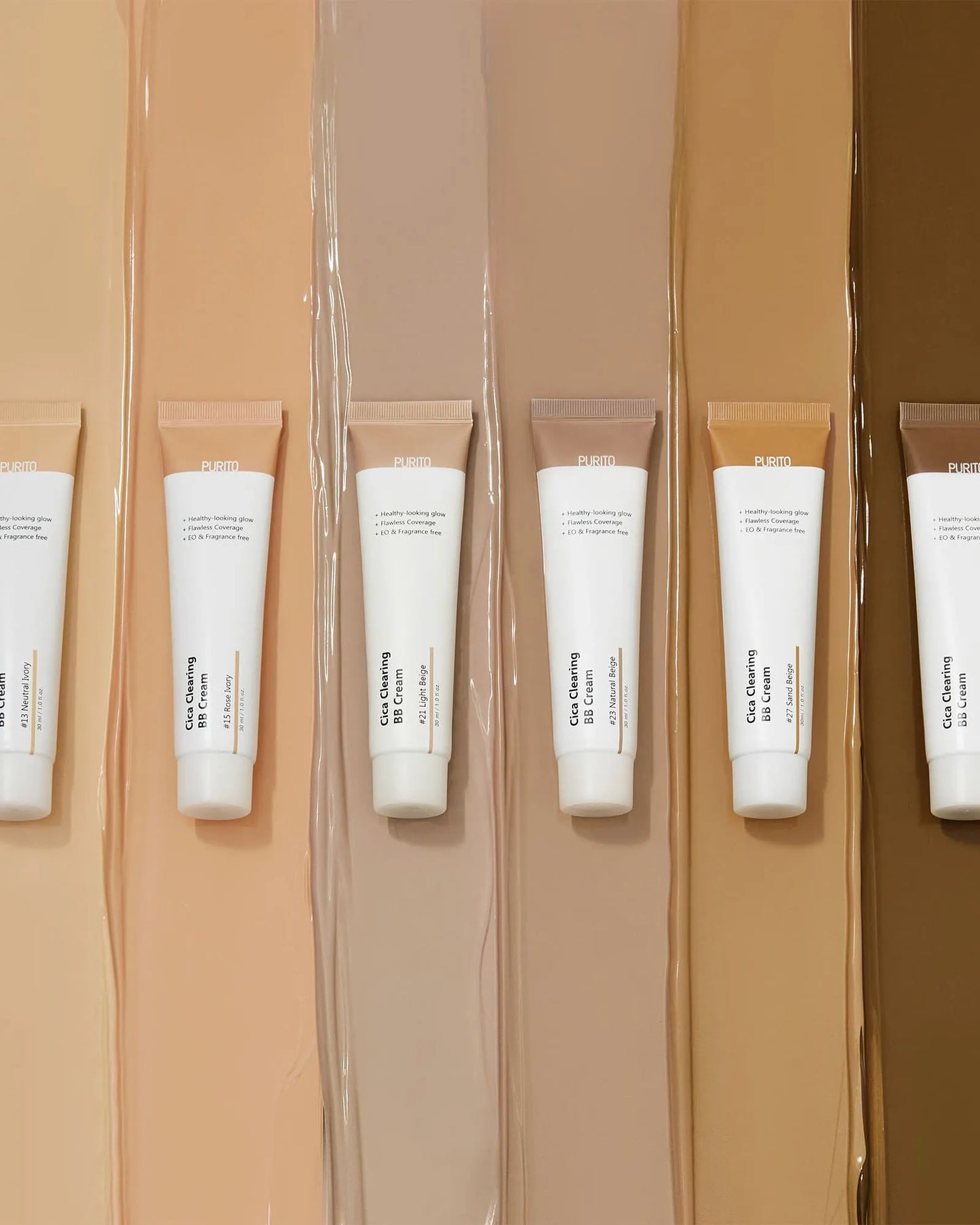 PURITO Cica Clearing BB Cream - Zklidňující BB krém s pupečníkem asijským