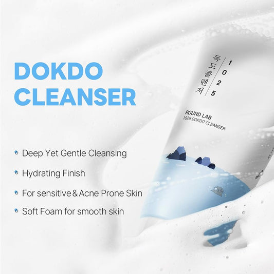 ROUND LAB 1025 Dokdo Cleansing Milk - Zklidňující čistící pleťové mléko