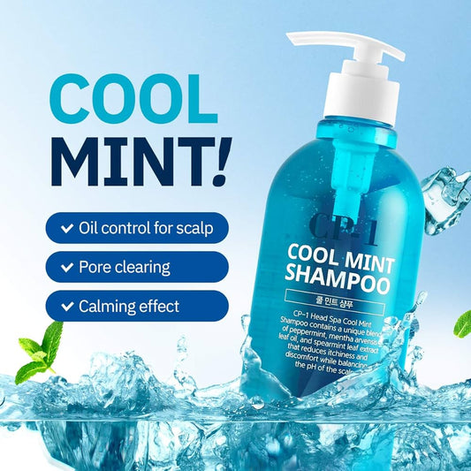 ESTHETIC HOUSE CP-1 Cool Mint Shampoo 100ml a 500ml- osvěžující vlasový šampón s mentolem a extraktem máty