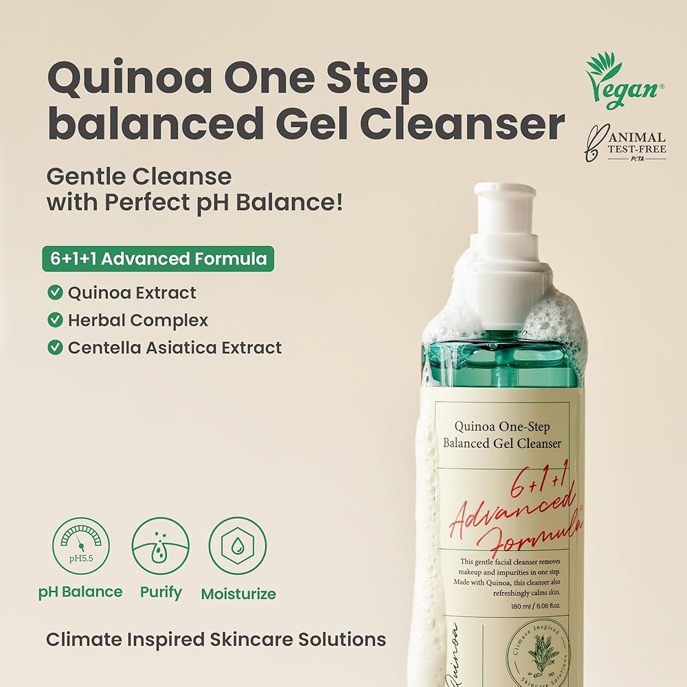 AXIS - Y Quinoa One-Step Balanced Gel Cleanser 180ml - Čistící gel s extraktem z quinoy