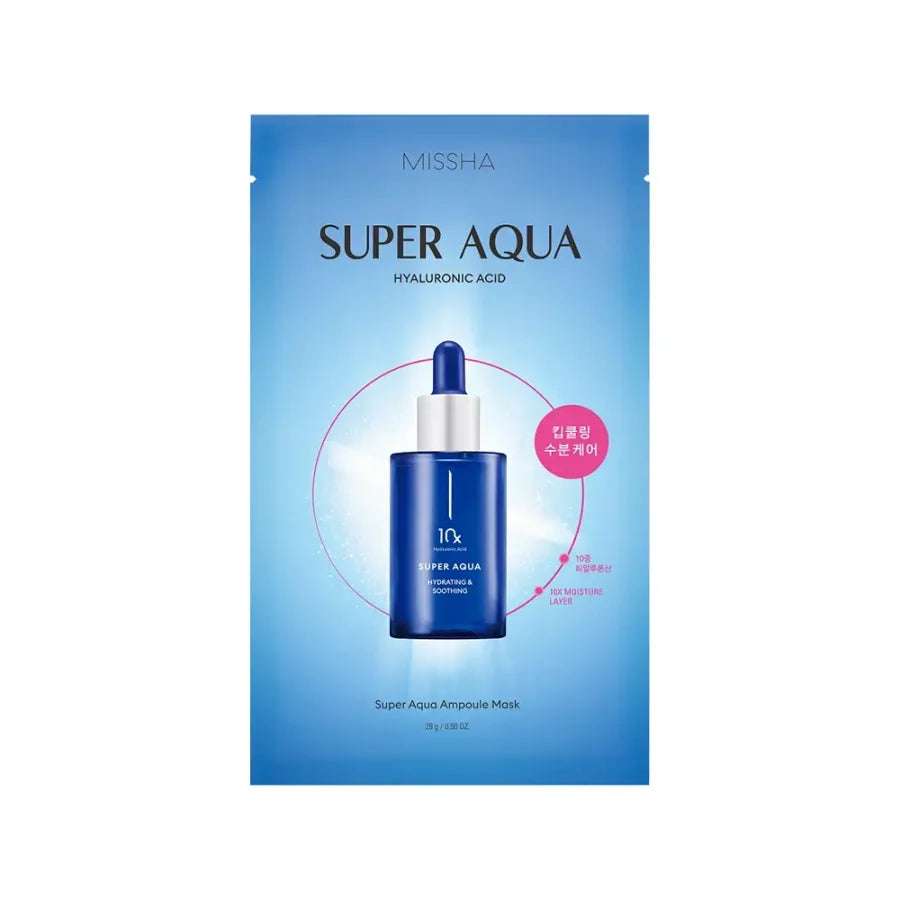 SUPER AQUA Ampoule Mask - Hydratační maska s kyselinou hyaluronovou