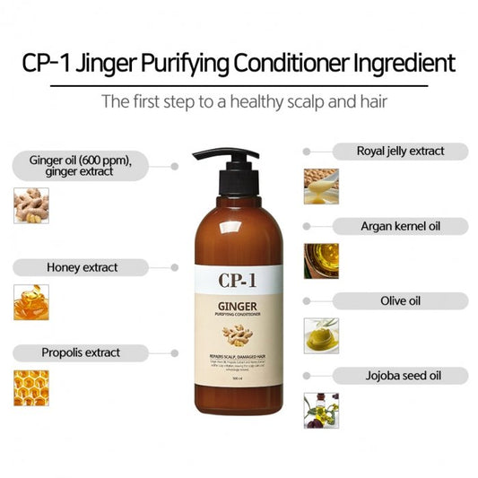 ESTHETIC HOUSE CP-1 Ginger Purifying Conditioner 500ml- vlasový kondicionér s extraktem zázvoru