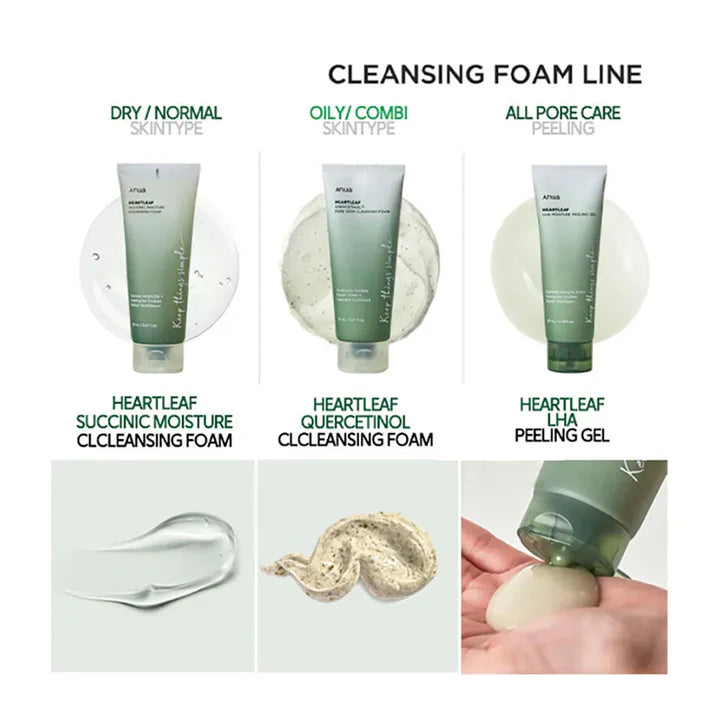 ANUA Heartleaf Quercetinol Pore Deep Cleansing Foam 150ml - Hloubkově čistící pěna 150ml