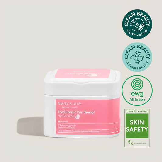 MARY&MAY Hyaluronic Panthenol Hydra Mask 30ks- Jednorázové hydratační masky s panthenolem