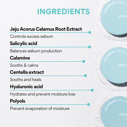 INNISFREE No-Sebum Mineral Powder 5g - Multifunkční minerální pudr