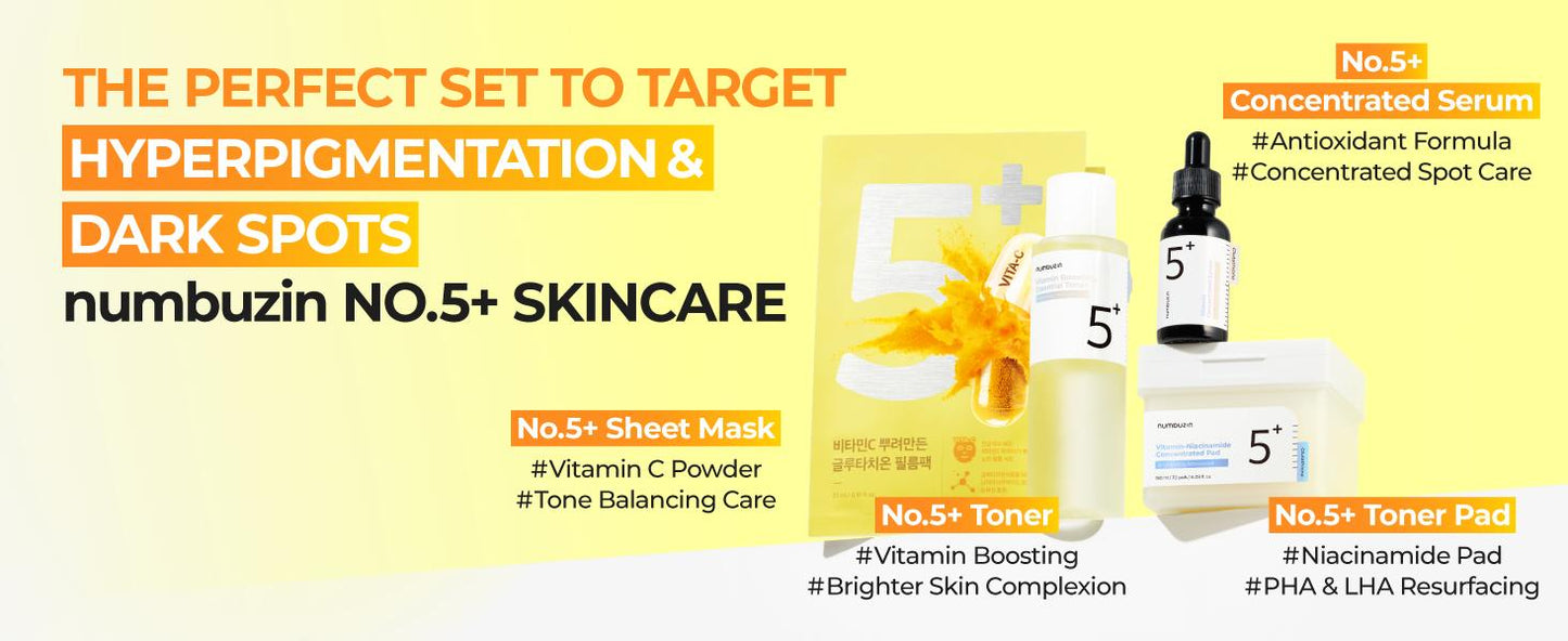 NUMBUZIN No.5 Vitamin Boosting Essence Toner 200ml - Vitamínová tonerová esence