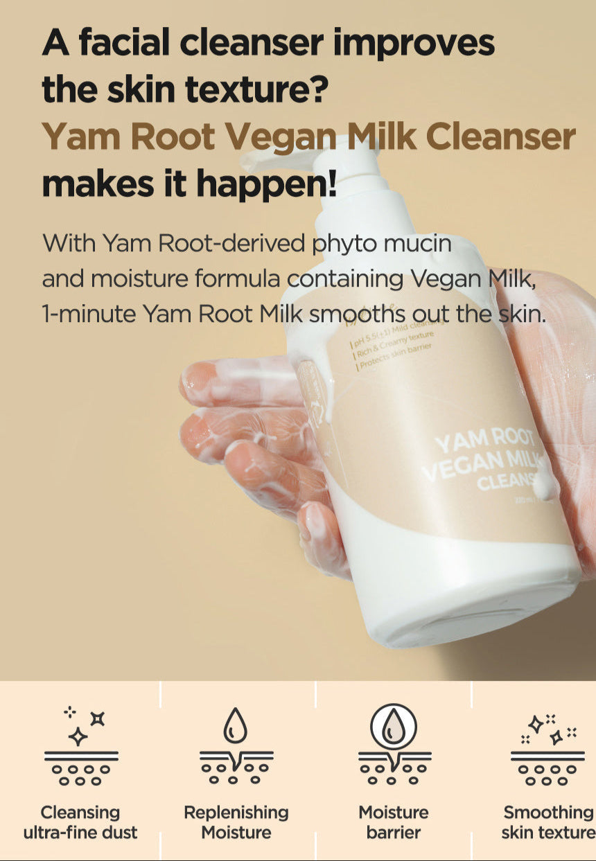ISNTREE Yam Root Vegan Milk Cleanser - Čisticí a odličovací mléko