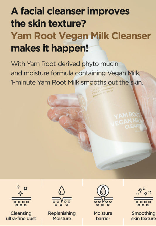 ISNTREE Yam Root Vegan Milk Cleanser - Čisticí a odličovací mléko