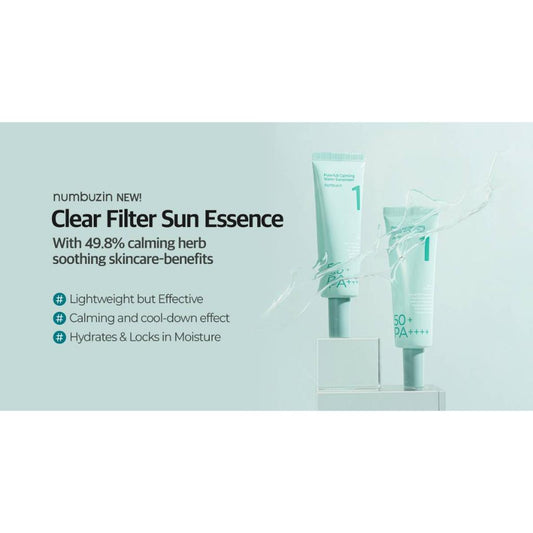 NUMBUZIN No.1 Clear Filter Sun Essence SPF50+ PA++++ 50ml Rozjasňující filtrační esence