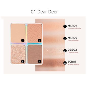 A'PIEU Full Shot Routine Eye Palette No.1 (Dear Deer) - Paletka očních stínů