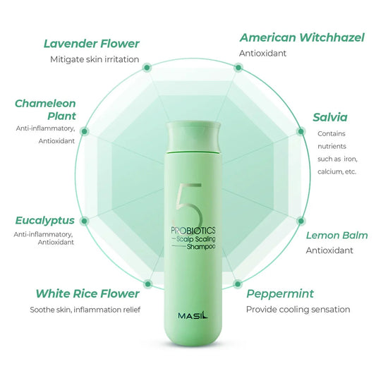 MASIL 5 Probiotics Scalp Scaling Shampoo - čistící vlasový šampón s probiotiky
