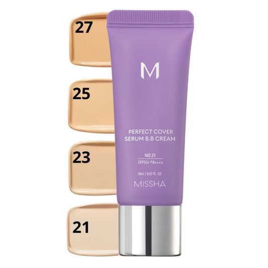 MISSHA M Perfect Cover Serum BB Cream 20ml- Pečující BB krém s UV ochranou