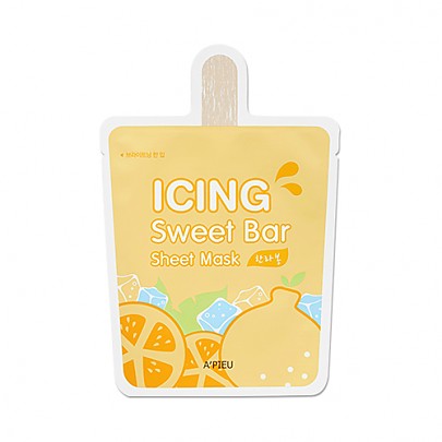 A'PIEU Icing Sweet Bar Sheet Mask (Hanrabong) - jednorázová plátýnková maska s pomerančem, 1ks