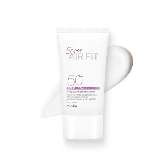 A'PIEU Super Air Fit Mild Sunscreen Matte SPF 50+/PA++++ - Protective mattifying cream