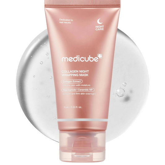MEDICUBE Collagen Night Wrapping Mask 75ml- Noční maska s kolagenem pro zpevnění a hydrataci pleti