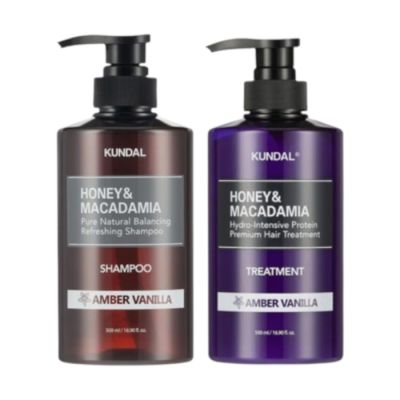 KUNDAL Honey & Macadamia Treatment (Amber Vanilla) 500ml - intenzivní proteinová kůra na vlasy