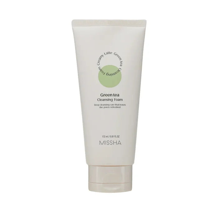MISSHA Creamy Latte Green Tea Cleansing Foam - Čisticí pěna se zeleným čajem