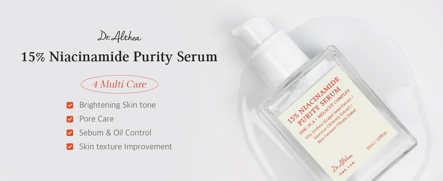 Dr. Althea 15% Niacinamide purity serum 30 ml