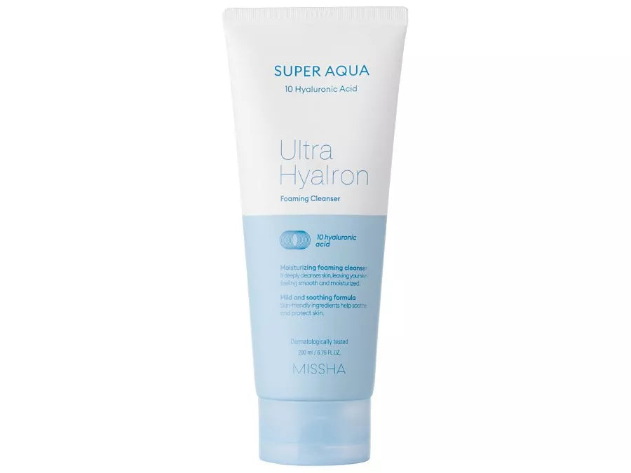 MISSHA SUPER AQUA Ultra Hyalon Foaming Cleanser – Hydratační čistící pěna