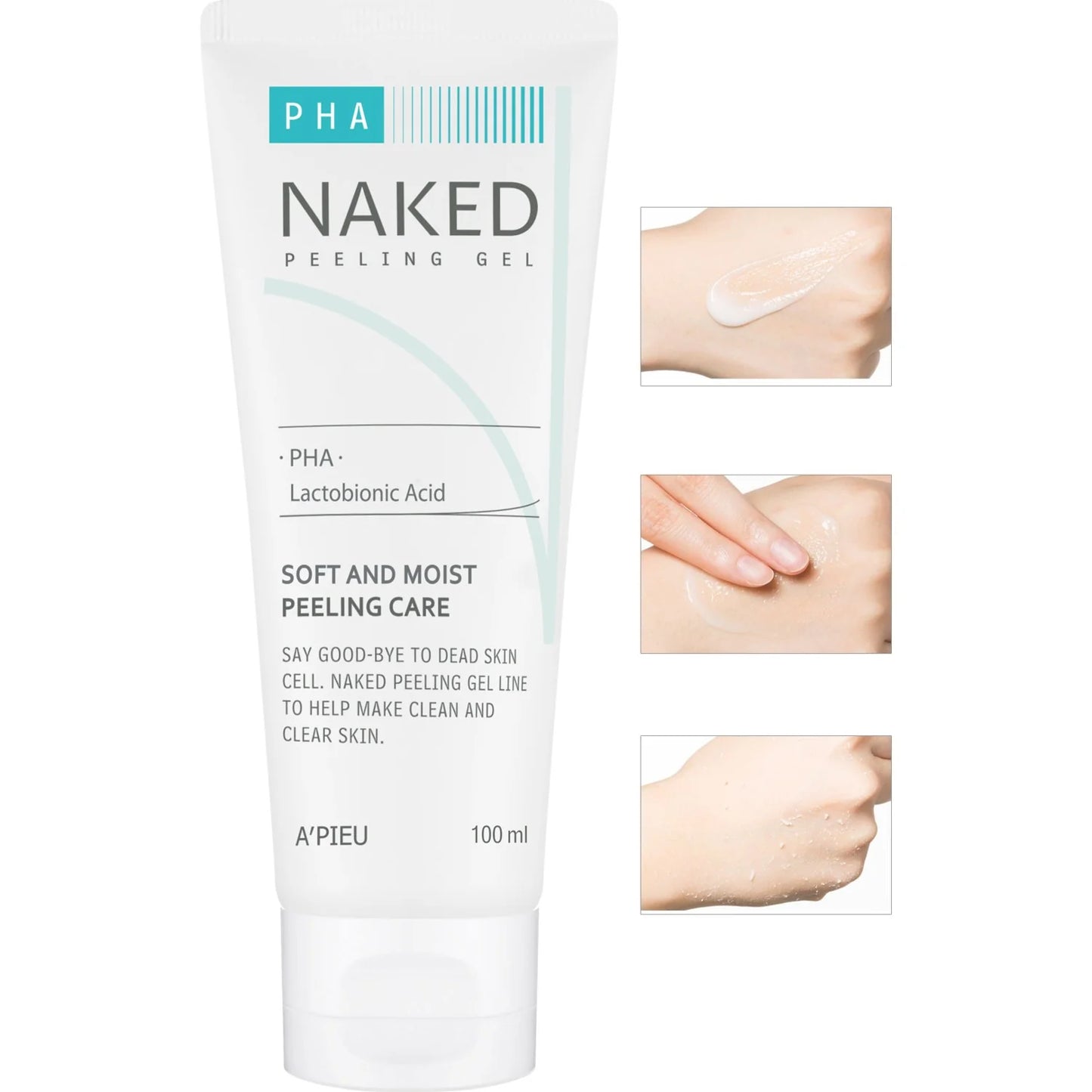 A'PIEU Naked Peeling Gel (PHA) - pleťový peelingový gel, 100ml