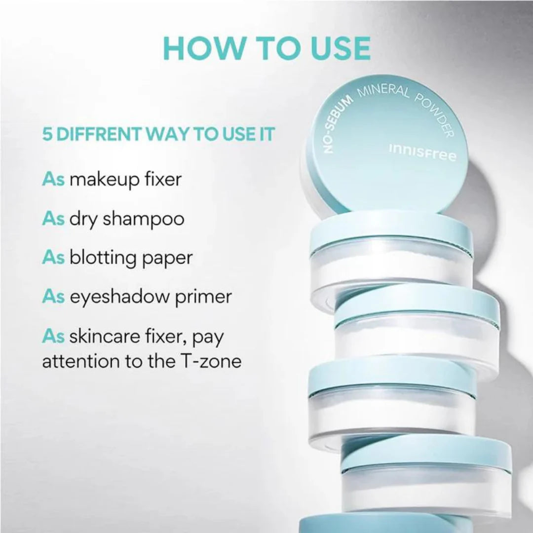 INNISFREE No-Sebum Mineral Powder 5g - Multifunkční minerální pudr