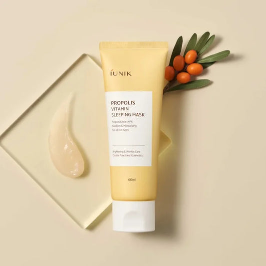 iUNIK Propolis Vitamin Sleeping Mask 60ml - Noční hydratační maska s propolisem a vitamíny