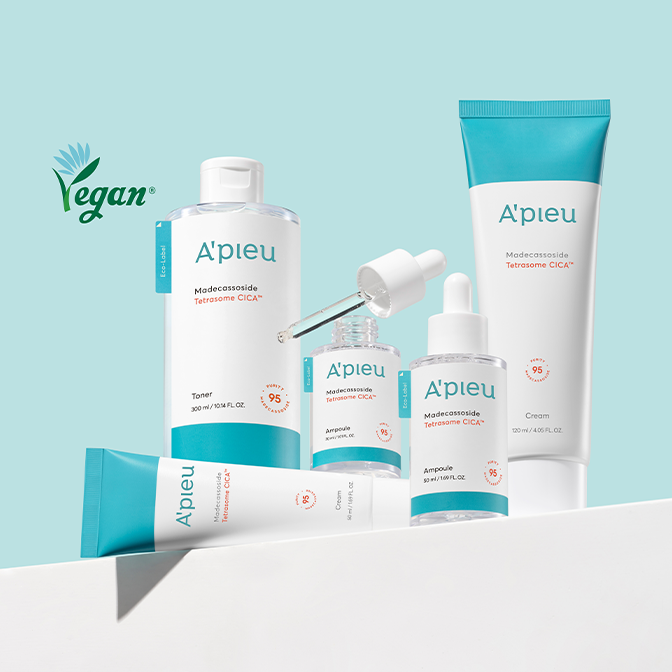 A'PIEU Madecassoside Tetrasome Cica Ampoule 30ML - Hydratační a zklidňující pleťové sérum s pupečníkem asijským