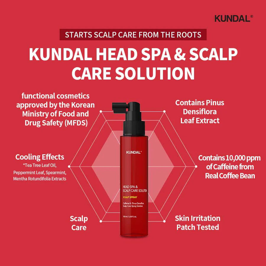 KUNDAL Head Spa & Scalp Care+ Scalp Tonic 100ml - vlasové tonikum proti vypadávání vlasů