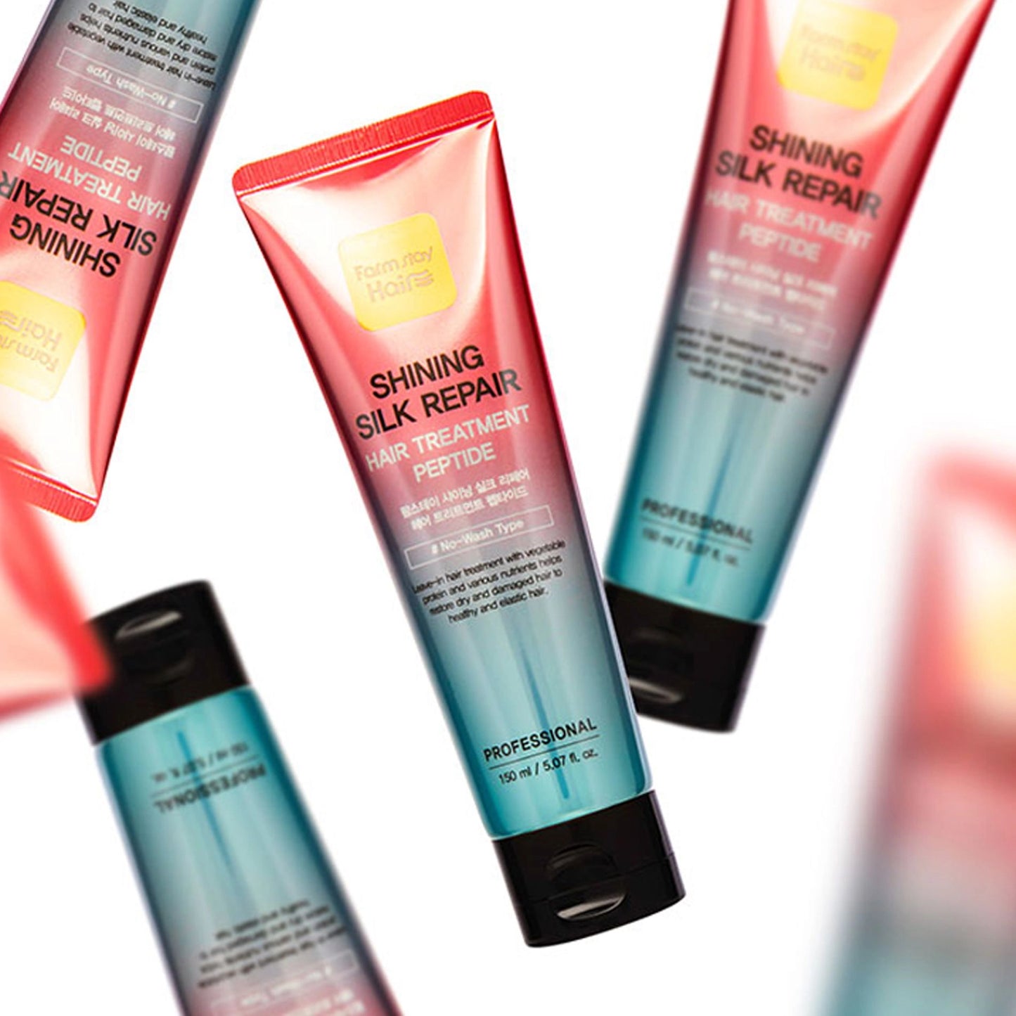 FARM STAY Shining Silk Repair Hair Treatment Peptide - revitalizační bezoplachová maska na vlasy s peptidy