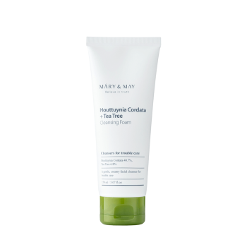 MARY&MAY Houttuynia Cordata + Tea Tree Cleansing Foam  150ML- Zklidňující čisticí pěna pro problematickou pleť