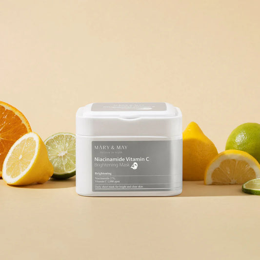 MARY&MAY Niacinamide Vitamin C Brightening Mask 30ks- Jednorázové rozjasňující masky s vitamínem C