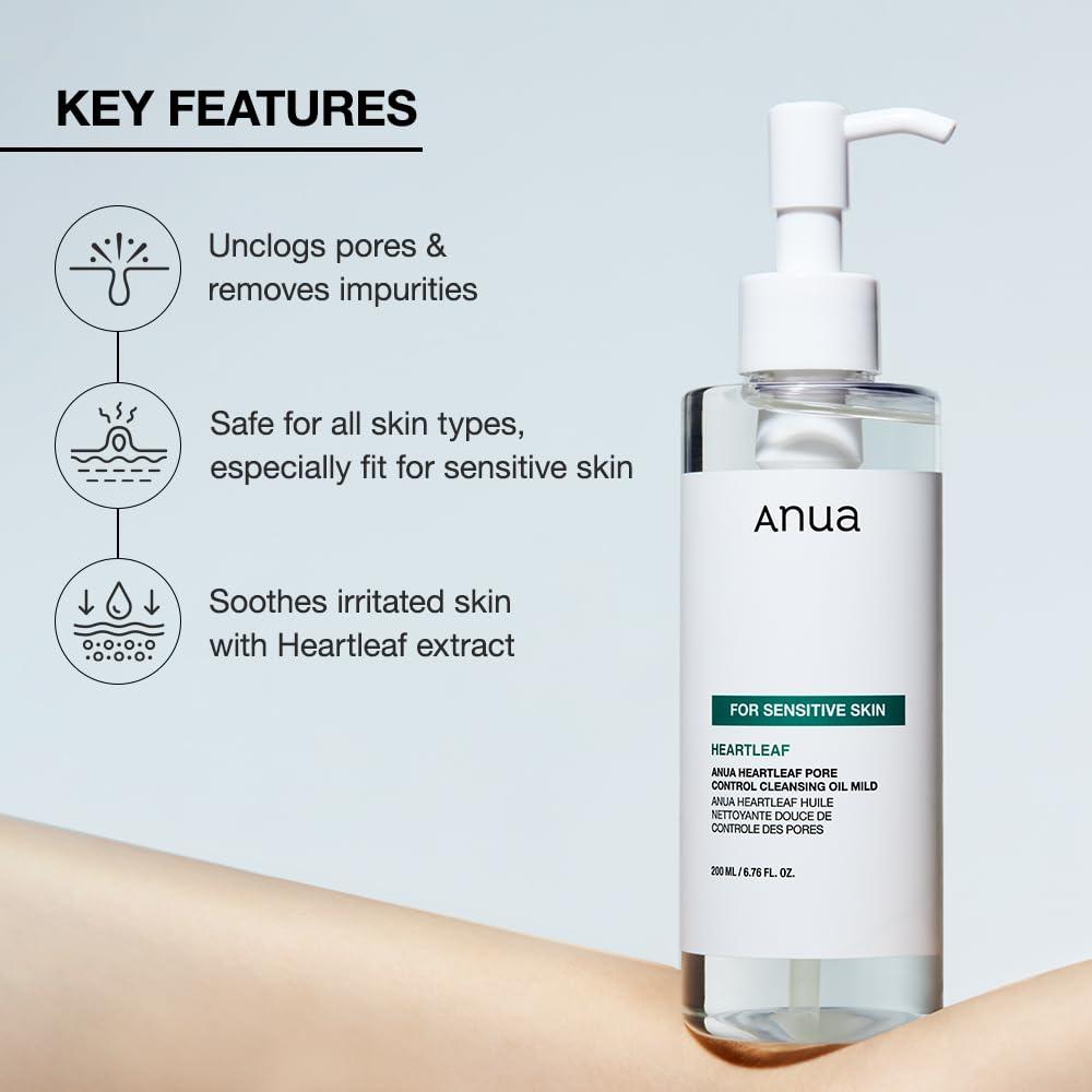ANUA Heartleaf Pore Control Cleansing Oil 200ml- Odličovací pleťový olej