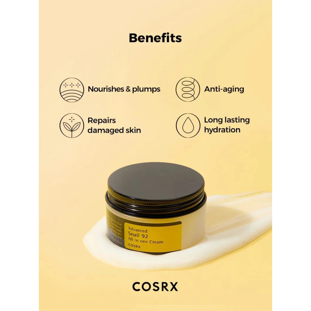 COSRX Advanced Snail 92 All In One Cream 100ml- Multifunkční krém se šnečím extraktem