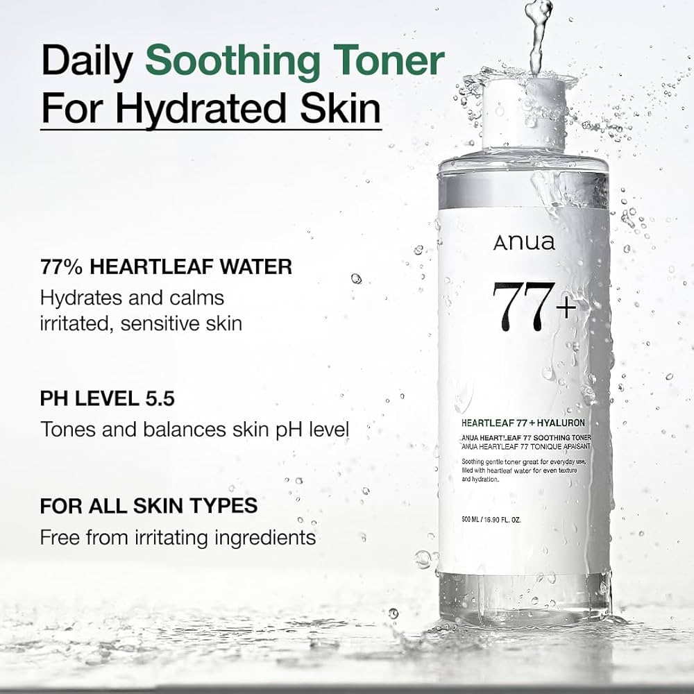 ANUA Heartleaf 77% Soothing Toner 250ML - Zklidňující tonikum