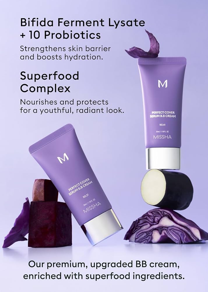 MISSHA M Perfect Cover Serum BB Cream 20ml- Pečující BB krém s UV ochranou