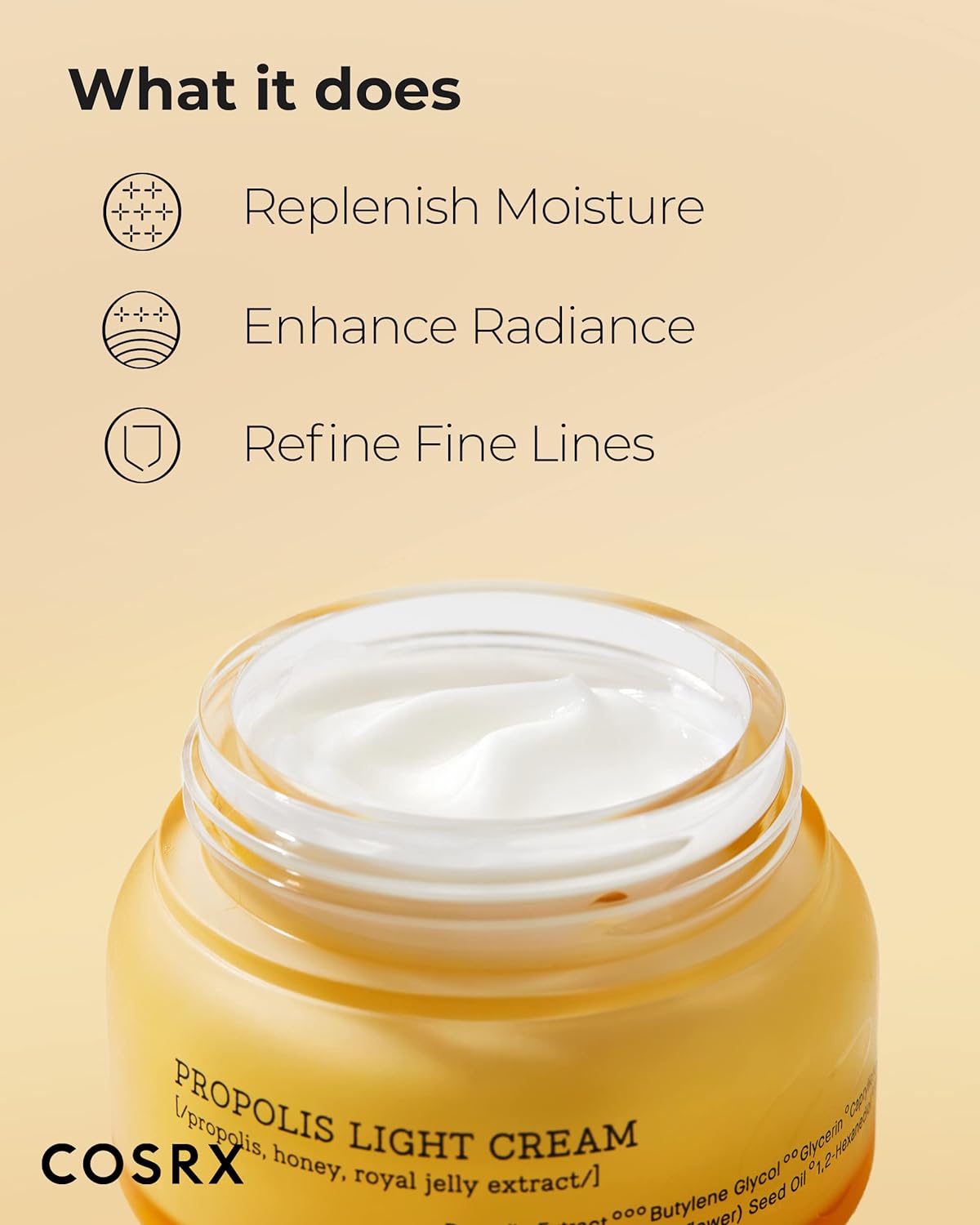 COSRX Full Fit Propolis Light Cream 50ml - Hydratační krém s propolisem