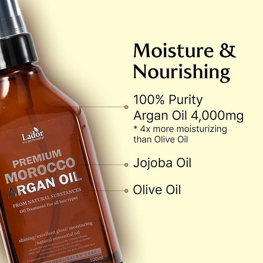 LADOR Premium Morocco Argan Oil 100ml- hydratační a vyživující arganový olej na vlasy