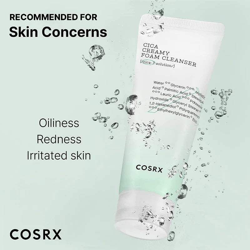 COSRX Pure Fit Cica Creamy Foam Cleanser 150ml- Jemná čistící pěna pro problematickou pleť