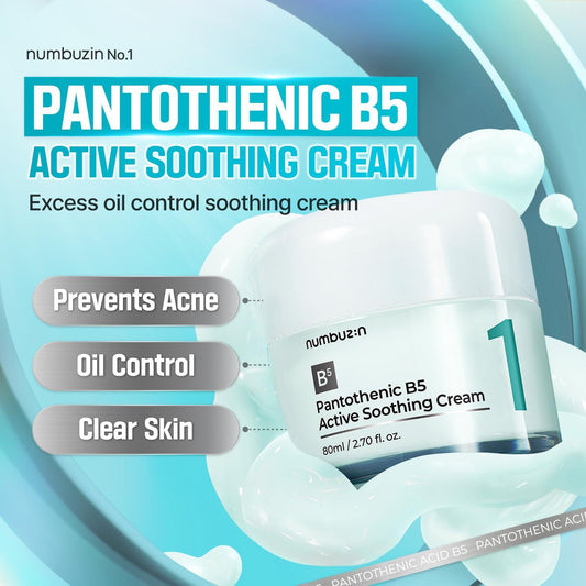 NUMBUZIN No.1 Pantothenic B5 Active Soothing Serum  50ml- Zklidňující hydratační sérum s panthenolem