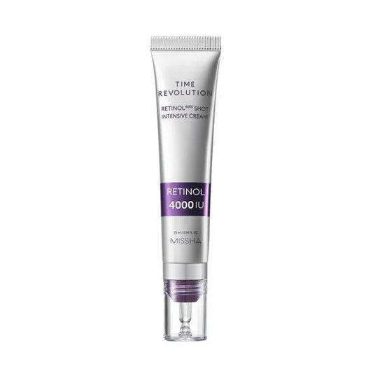 MISSHA Time Revolution Retinol 4000 Shot Intensive Cream 25ml- intenzivní anti-age pleťový krém s retinolem