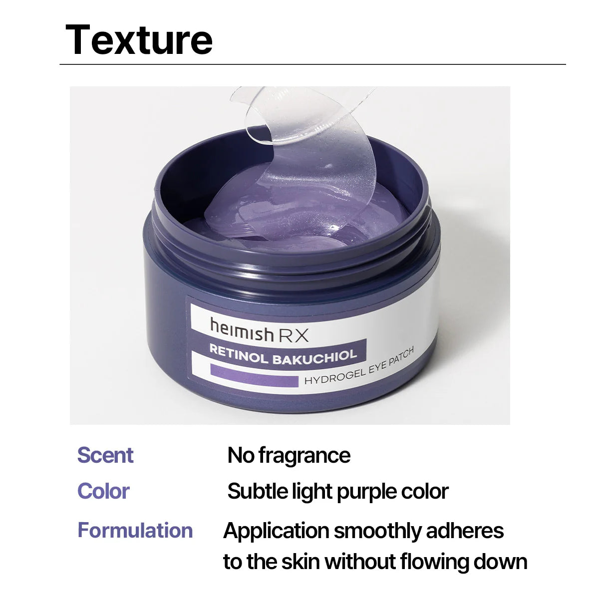 HEIMISH RX Retinol Bakuchiol Hydrogel Eye Patch 60ks - Hydrogelové polštářky pod oči s retinolem a bakuchiolem