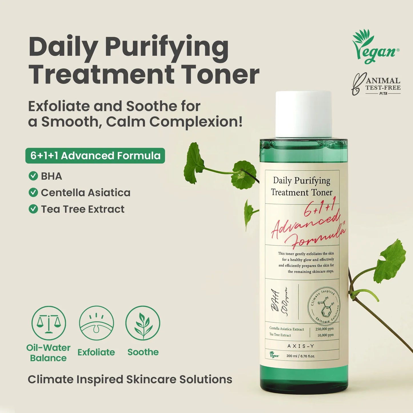AXIS - Y Daily Purifying Treatment Toner 200ml- Pleťové čistící tonikum