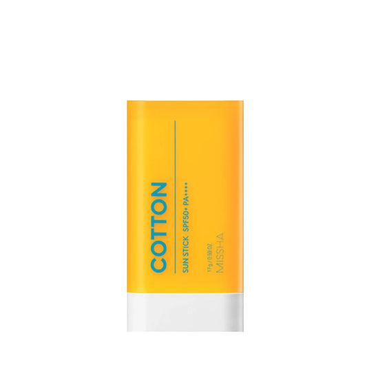 MISSHA All Around Safe Block Cotton Sun Stick SPF50+/PA++++ 19g    Tyčinka na opalování se zmatňujícím efektem