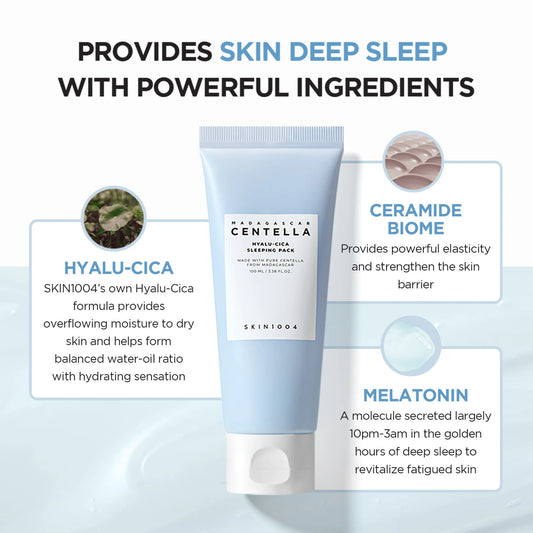 SKIN1004 Madagascar Centella Hyalu-Cica Sleeping Pack 100ml - Hydratační noční maska
