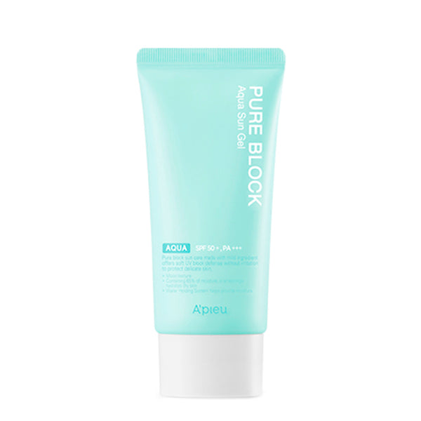 A'PIEU Pure Block Aqua Sun Gel EX SPF50+/PA+++ 50ml,  Opalovací gel