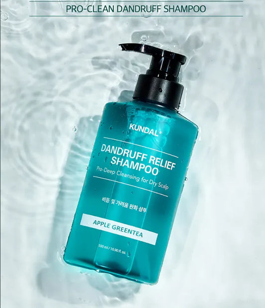 KUNDAL Dandruff Relief Shampoo (Apple Green Tea) 500ml- šampón proti lupům s vůní jablka a zeleného čaje